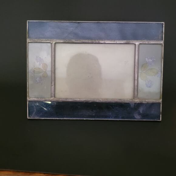 Vintage 7.75x5.75 Glass Frame w/ Pressed Flowers Fits 5x7 Photo - Picture 5 of 10